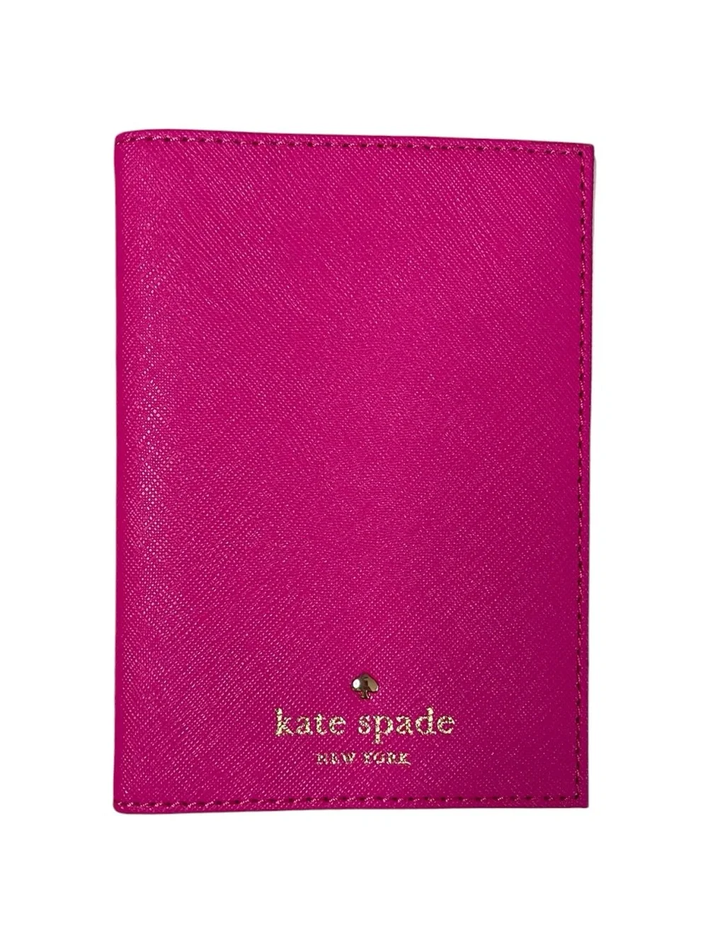 Kate Spade Radish Pink Saffiano Leather Passport Holder SEE DESCRIPTION PLEASE!